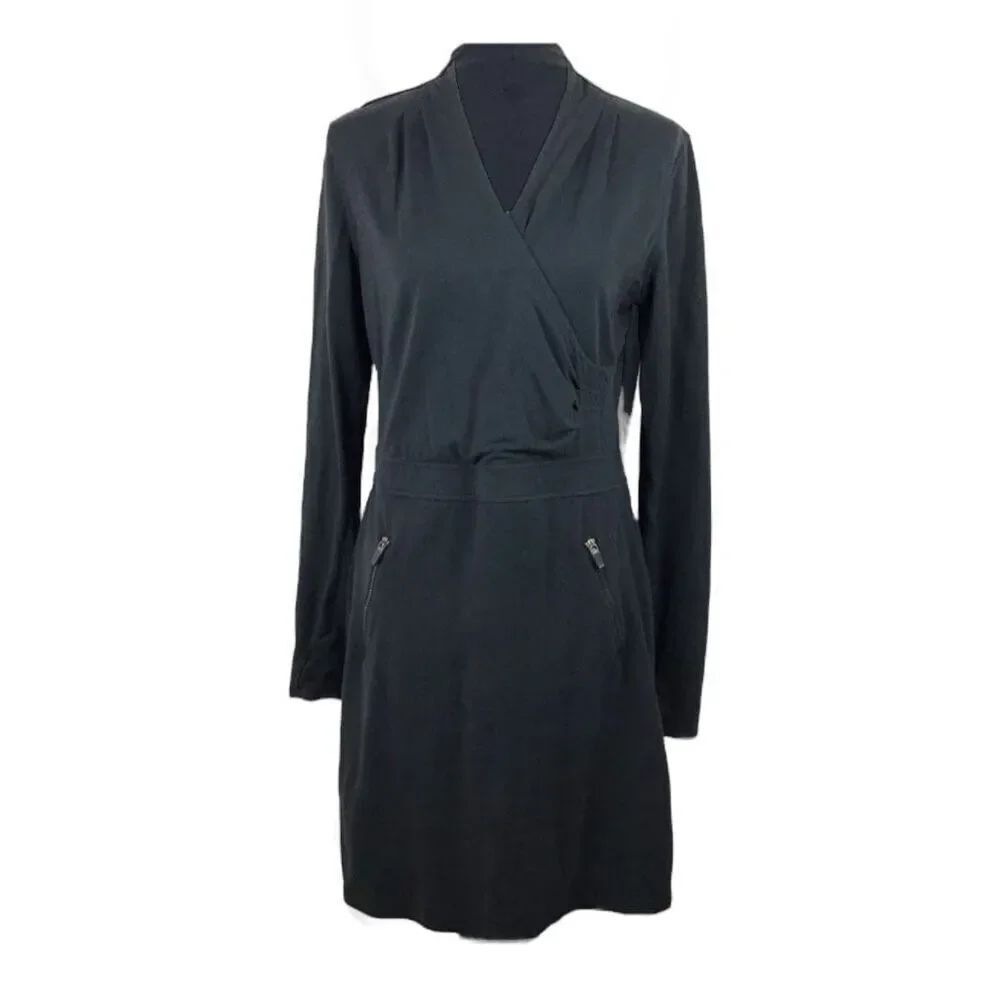 Athleta Suedy Lady Black Dress Size Medium 918981